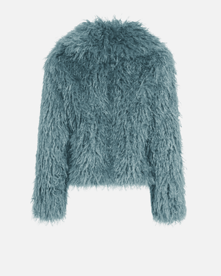 Latera Fur Coat in Blue