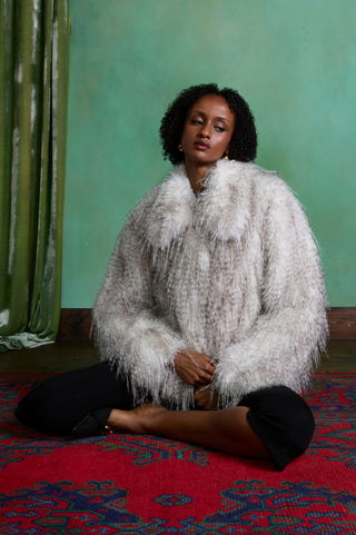 Ivrea Fur Coat in White